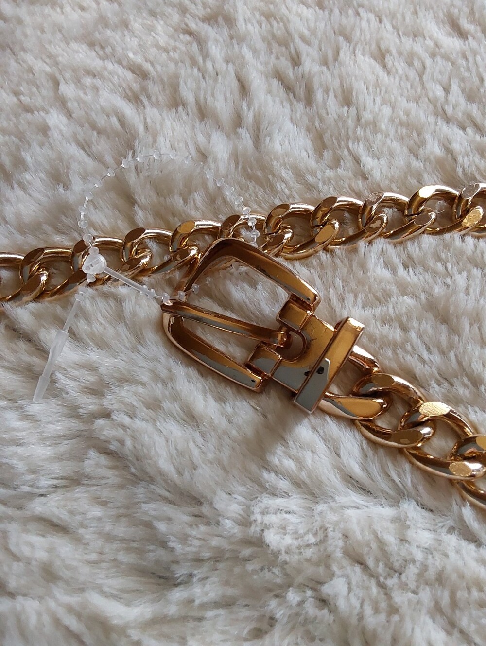 🌺 NEW Gold Chain Link Adjustable Waist Belt - Picture 4 of 6